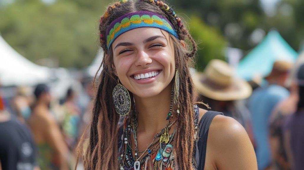 420-code-herkunft-usa-kalifornien-festival-hippie-frau-lachen-los-angeles-love-peace-viele-menschen